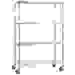 Linen Cart 18x48x72 with Solid Bottom 16 gauge Chrome Plated Shelf 1