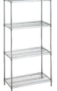 Shelving Unit 18x48x72 (without Casters)- 4 Wire Shelves