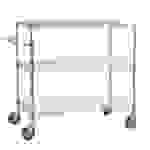 Linen Cart 18x36x42 with Solid Bottom 16 gauge Chrome Plated Shelf 1