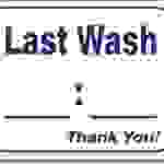 #L123 SIGN—LAST WASH 1