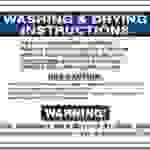 #L441 SIGN—WASHING & DRYING INSTRUCTIONS 1