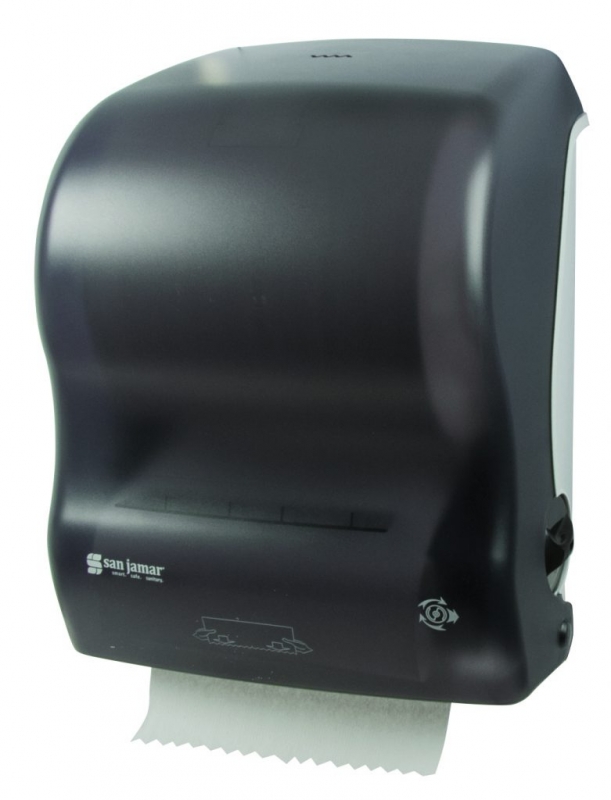 T74000Tbk Touchless Dispenser 600 Ft Roll San Jamar Black Pearl