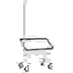 Large Capacity Front Load Laundry Cart w/ Single Pole Rack 1
