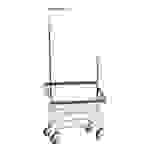 Large Capacity Front Load Laundry Cart with Double Pole Rack* 1