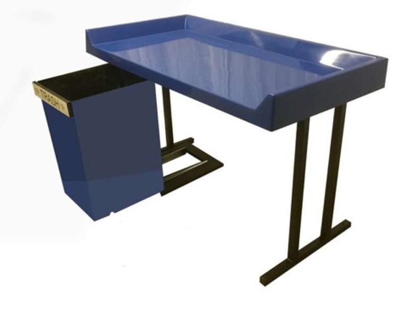 TRC 32 FIBERGLASS TRASH BIN 16"L x 18"W x 29"H