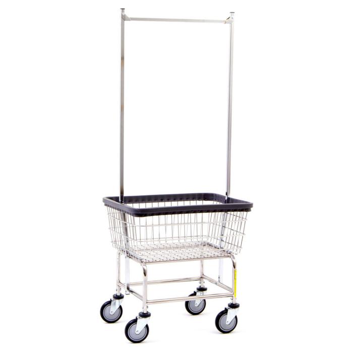 Standard Laundry Cart with Double Pole Rack*