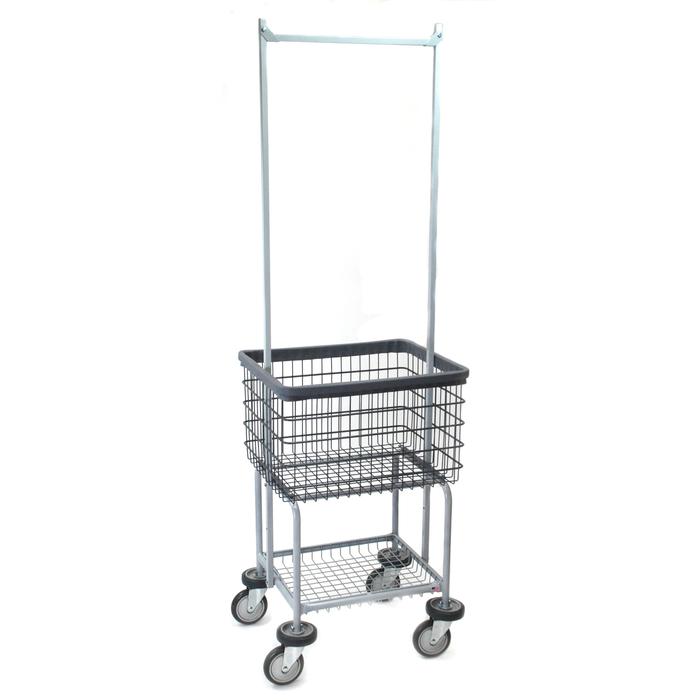 Deluxe Elevated Laundry Cart with Double Pole Rack* Dura-Seven