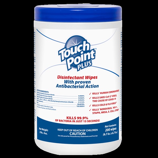 TOUCH POINT PLUS DISINFECTANT WIPES