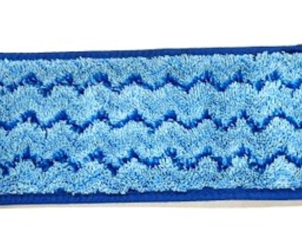 REPLACEMENT MICROFIBER WET MOP PAD 18" WITH "W" SCRUBBER