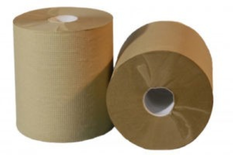 NATURAL HARDWOUND ROLL TOWEL 600FT / 12 PER CASE