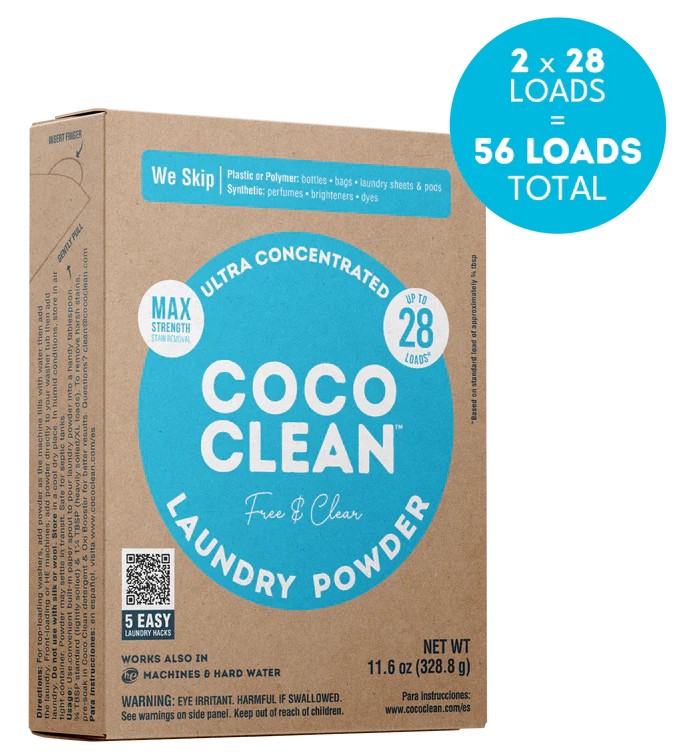 COCO CLEAN LAUNDRY MAX FREE & CLEAR 11.6 OZ CASE OF 42